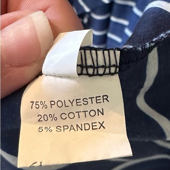 Navy Striped Women's Cardigan 3x EUC - Picture 3 of 3